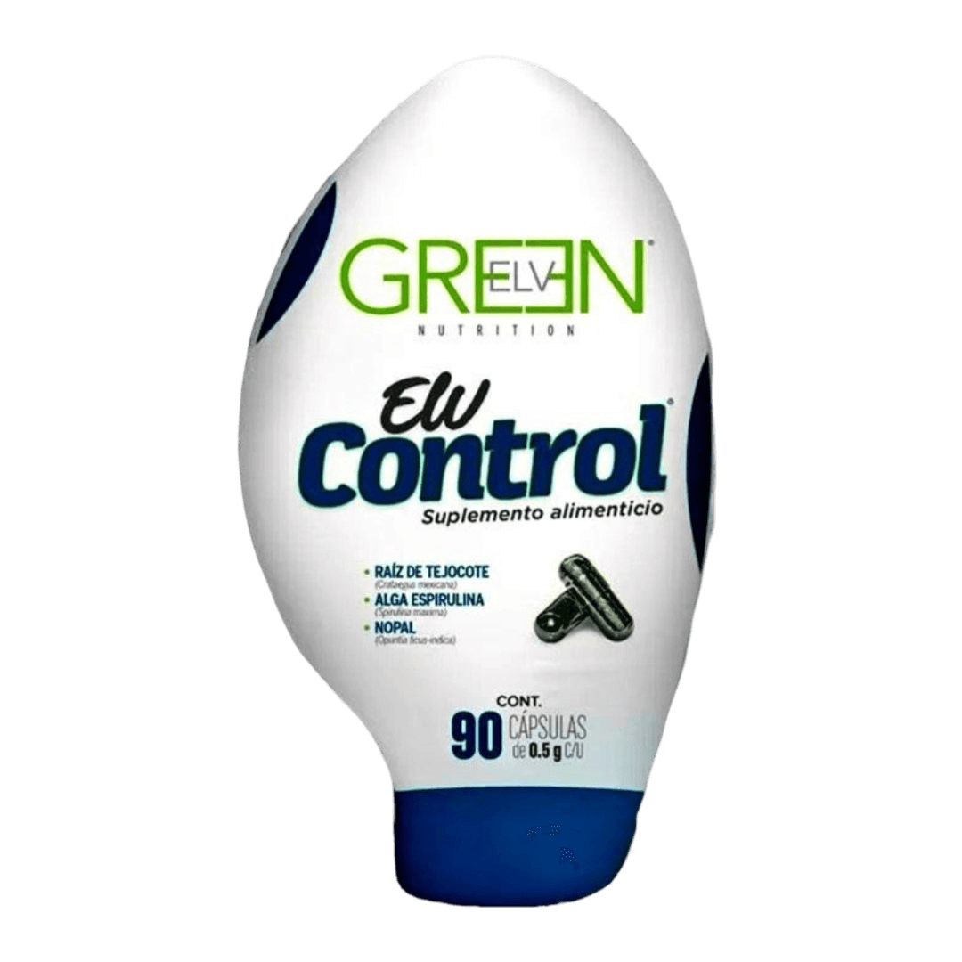 ELV Control Green Original Distribuidor Oficial México CDMX EDOMEX Estado de México Suplemento Alimenticio Alipotec Raíz de Tejocote Imagen PNG Sin Fondo