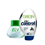 Kit Paquete Tratamiento Completo ELV Control Green Original Distribuidor Oficial México CDMX EDOMEX Estado de México Suplemento Alimenticio Alipotec Raíz de Tejocote Imagen PNG Sin Fondo